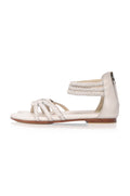 All Aboard Braided Leather Sandals - LumoraWhiteeAll Aboard Braided Leather SandalsALW41060874