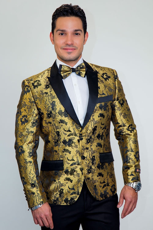 "Amsterdam" Tuxedo Jacket Peak - LumoraGolde"Amsterdam" Tuxedo Jacket PeakTUX-111949XS
