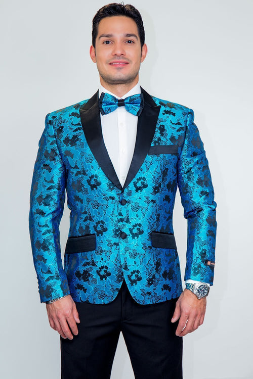 "Amsterdam" Tuxedo Jacket Peak - LumoraTurquoisee"Amsterdam" Tuxedo Jacket PeakTUX-111949XS