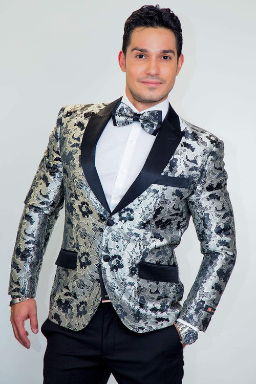 "Amsterdam" Tuxedo Jacket Peak - LumoraSilvere"Amsterdam" Tuxedo Jacket PeakTUX-111949XS