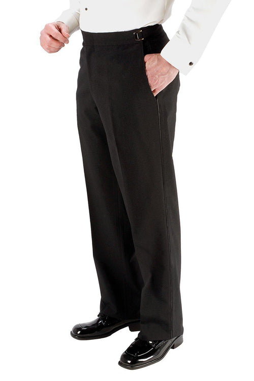 "Anthony" Black Vitale Barberis Italian Wool Tuxedo Pants - Lumora27-29e"Anthony" Black Vitale Barberis Italian Wool Tuxedo PantsTUX-114230Short