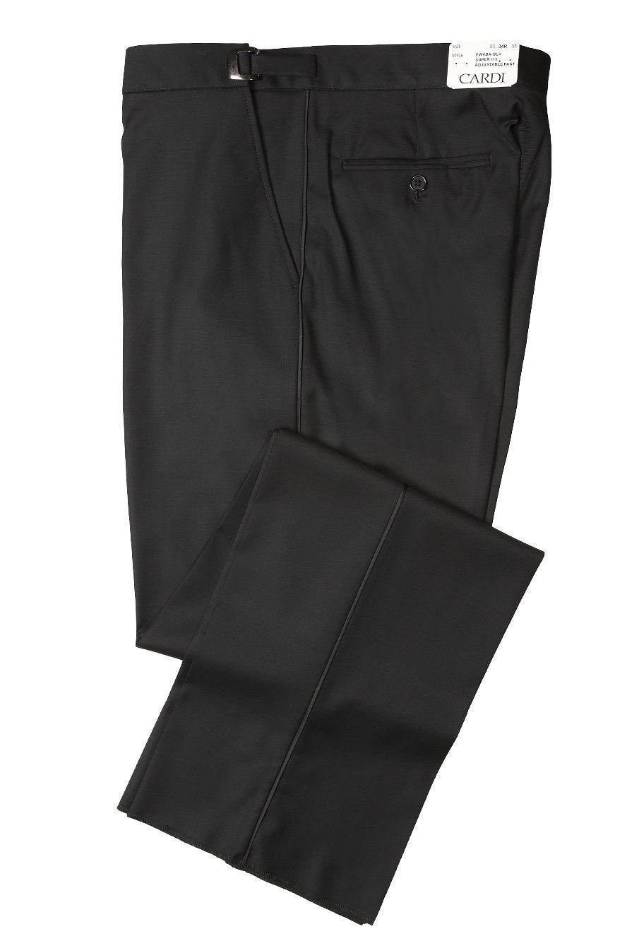 "Anthony" Black Vitale Barberis Italian Wool Tuxedo Pants - Lumora27-29e"Anthony" Black Vitale Barberis Italian Wool Tuxedo PantsTUX-114230Short