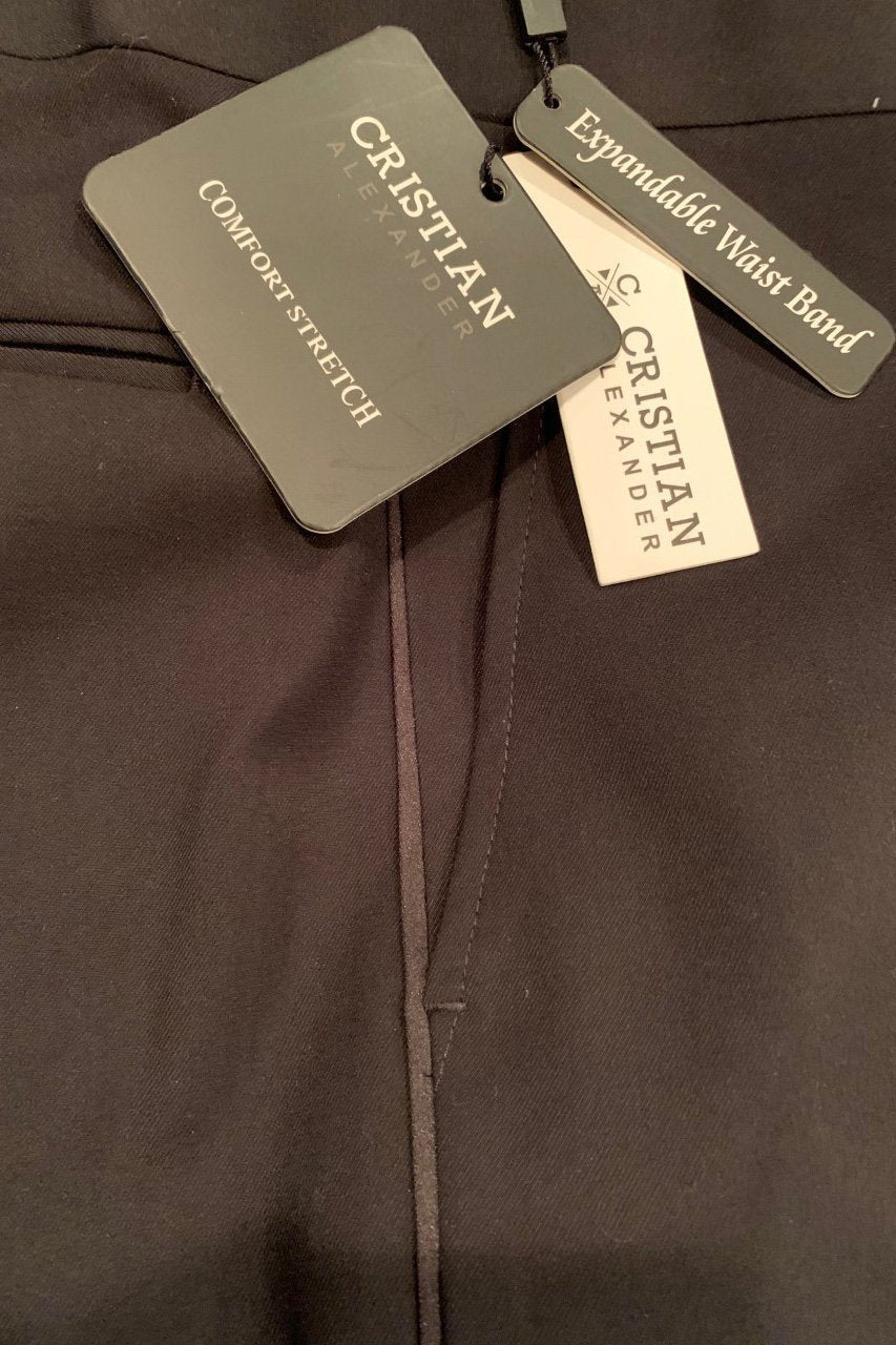 "Austin" Black Performance Stretch Tuxedo Pants - Lumora28e"Austin" Black Performance Stretch Tuxedo PantsTUX-11819730
