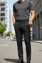 "Ethan" Black Super 150's Luxury Viscose Blend Suit Pants - Lumora27-29 (Adjustable)e"Ethan" Black Super 150's Luxury Viscose Blend Suit PantsTUX-113952Short