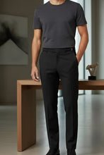 "Ethan" Black Super 150's Luxury Viscose Blend Suit Pants - Lumora27-29 (Adjustable)e"Ethan" Black Super 150's Luxury Viscose Blend Suit PantsTUX-113952Short