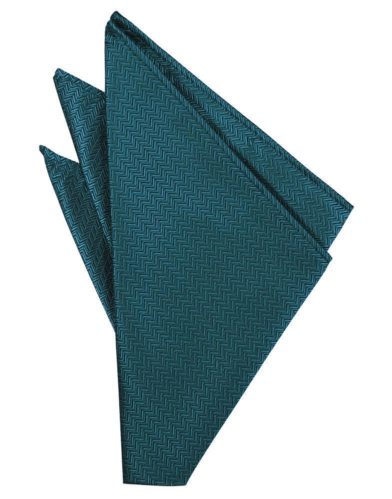 Herringbone Pocket Square - LumoraTealeHerringbone Pocket SquareTUX-123296