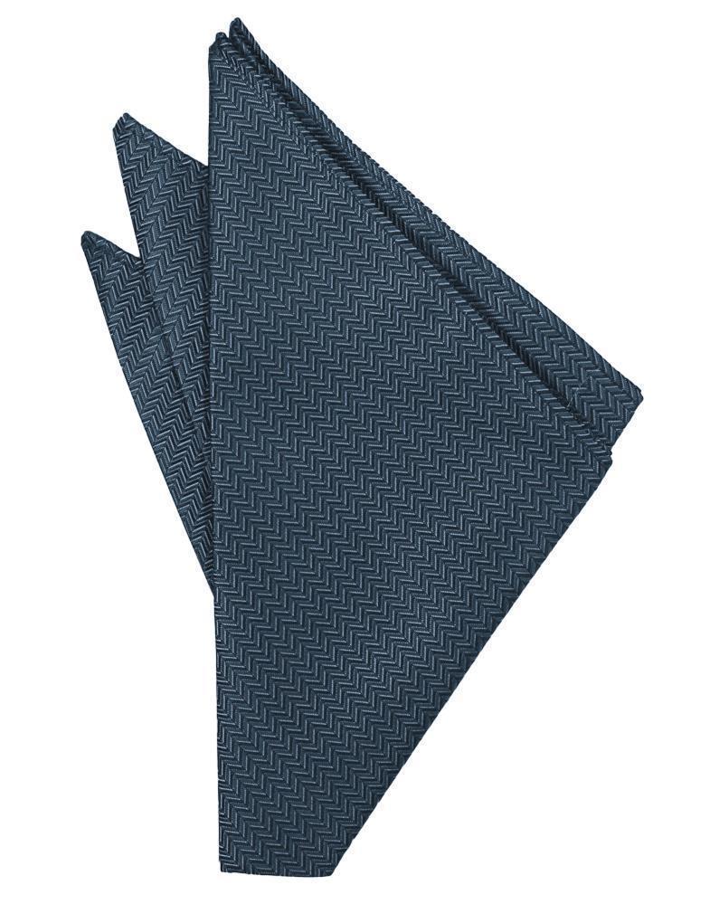 Herringbone Pocket Square - LumoraHaze BlueeHerringbone Pocket SquareTUX-123243