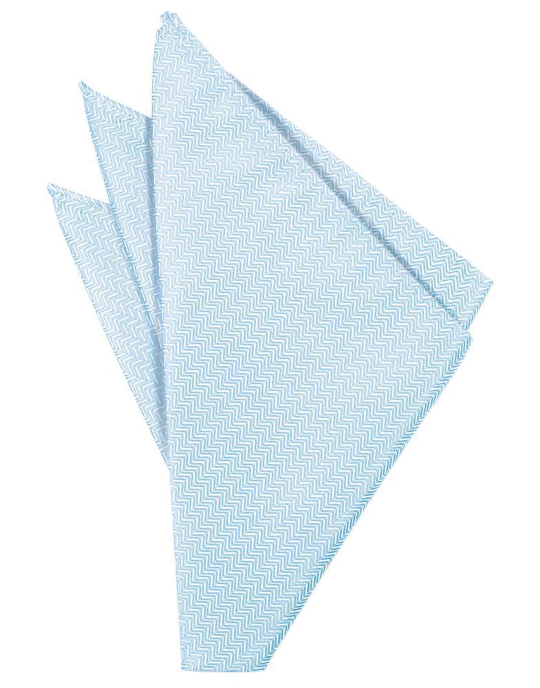 Herringbone Pocket Square - LumoraPowder BlueeHerringbone Pocket SquareTUX-123243