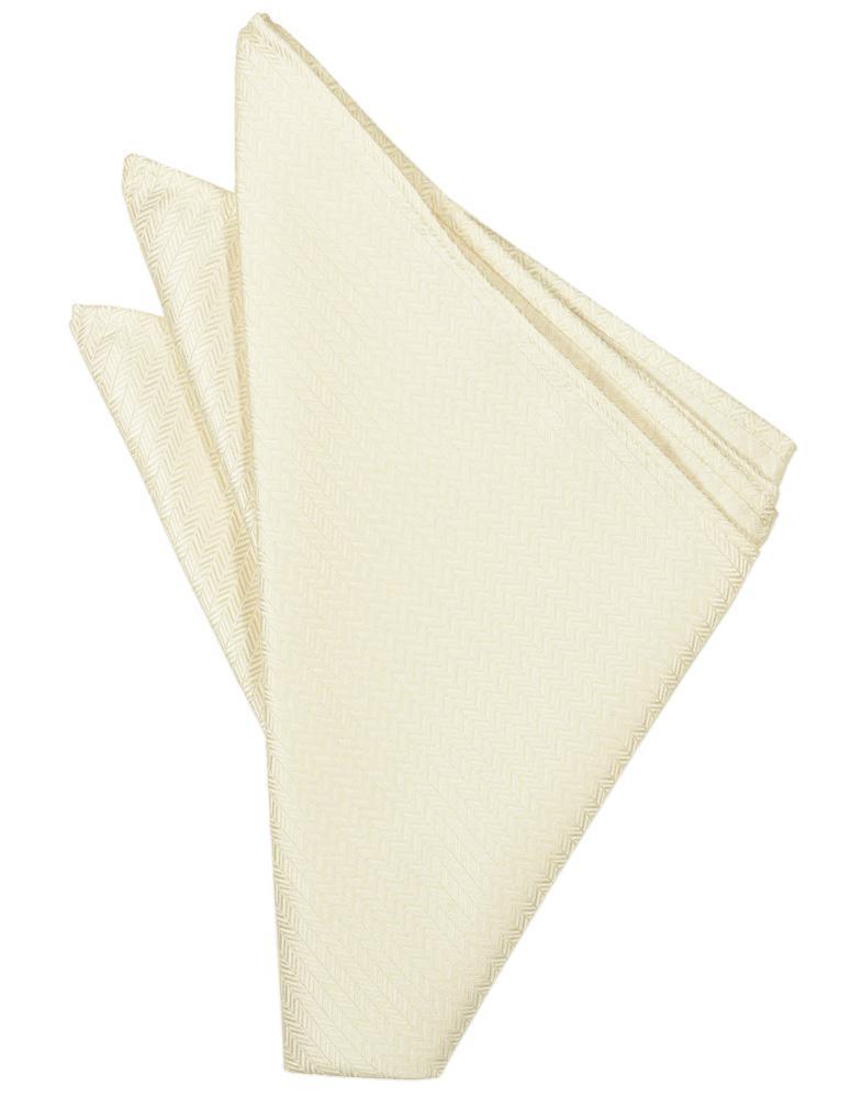 Herringbone Pocket Square - LumoraIvoryeHerringbone Pocket SquareTUX-123243
