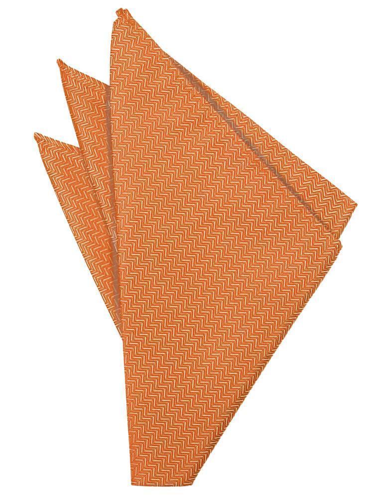 Herringbone Pocket Square - LumoraTangerineeHerringbone Pocket SquareTUX-123295