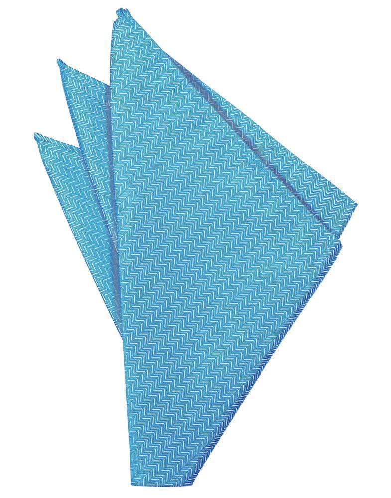 Herringbone Pocket Square - LumoraBlue IceeHerringbone Pocket SquareTUX-123243