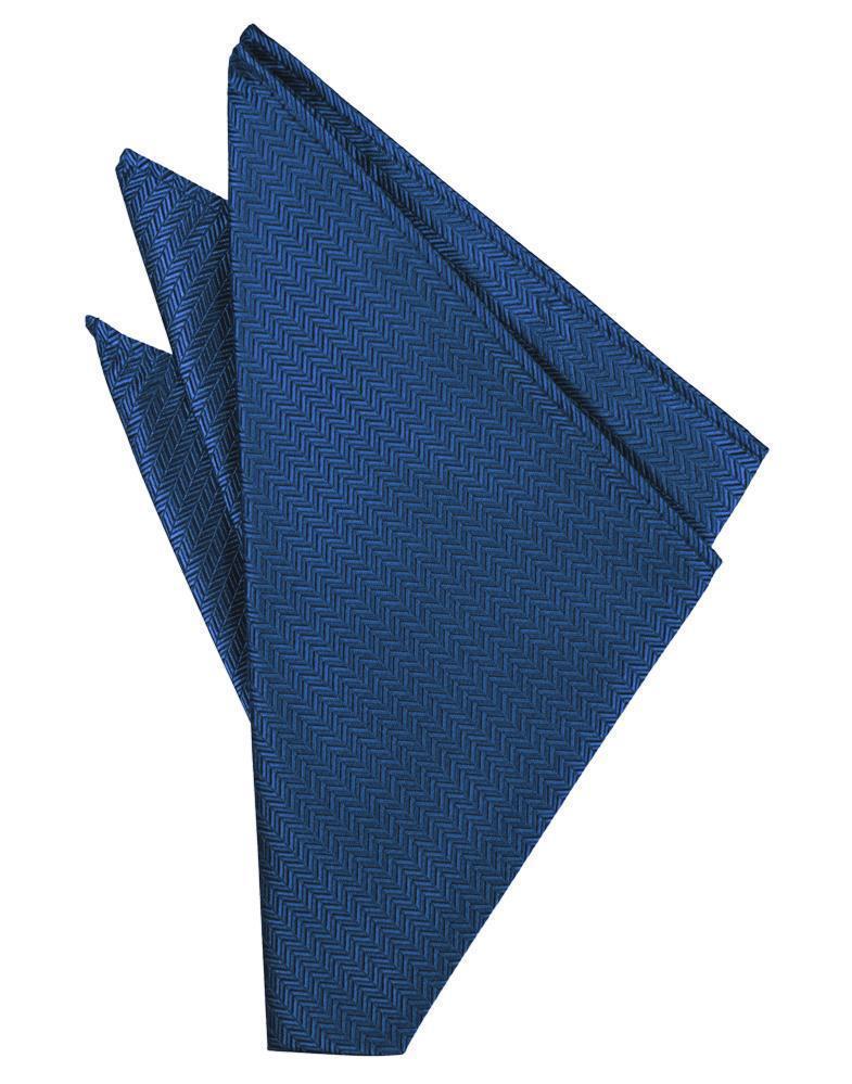 Herringbone Pocket Square - LumoraSapphireeHerringbone Pocket SquareTUX-123243