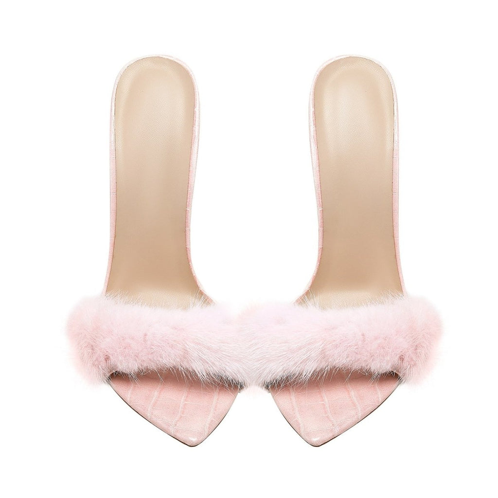 Lightweight Fluffy Pink Heels - Lumora35eLightweight Fluffy Pink HeelsJR60332035Pink