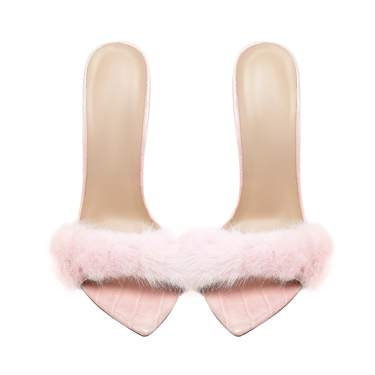 Lightweight Fluffy Pink Heels - Lumora35eLightweight Fluffy Pink HeelsJR60332035Pink