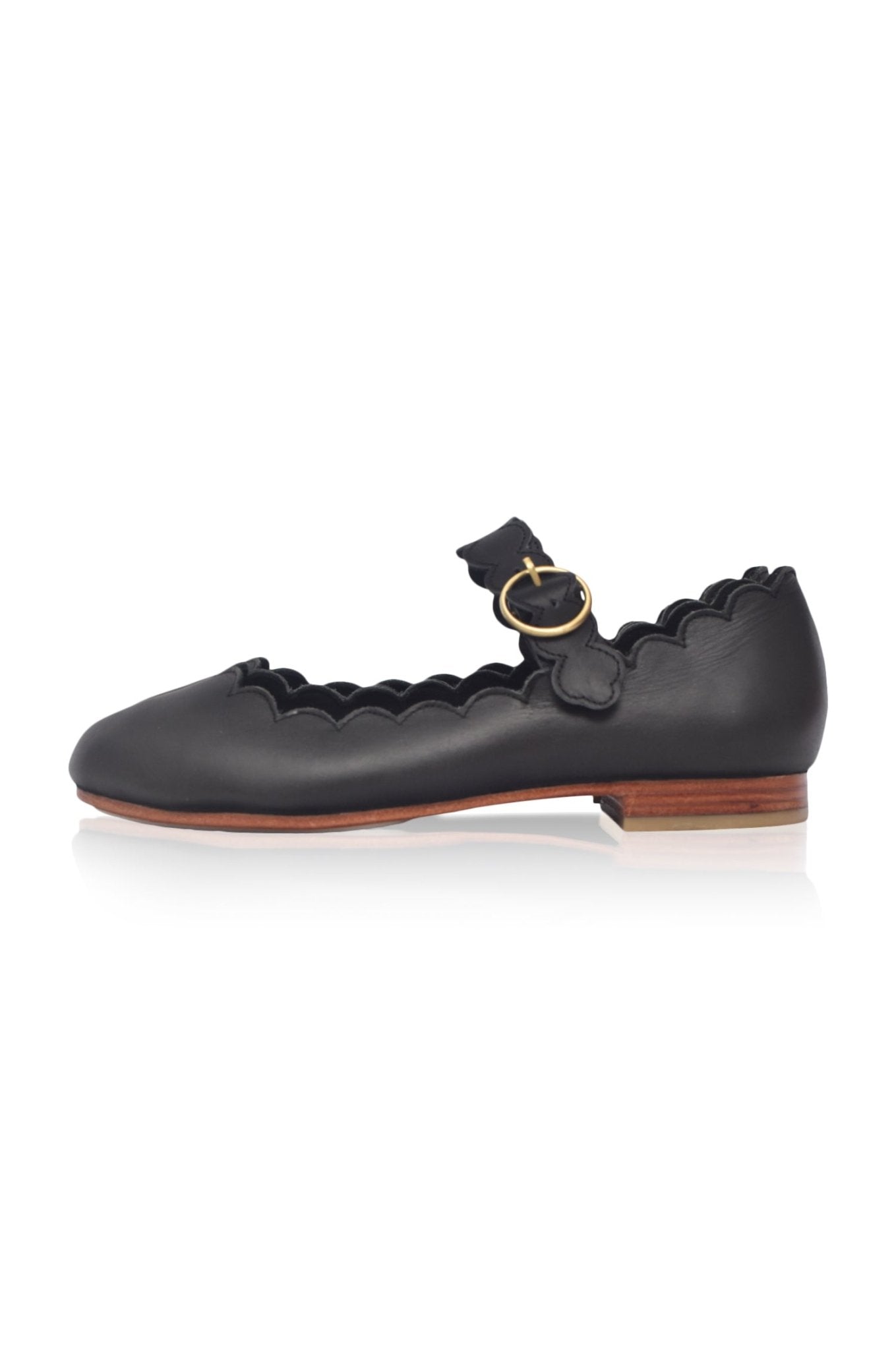 Mia Rosa Scalloped Mary Jane Flats - LumoraBlackeMia Rosa Scalloped Mary Jane FlatsMIB5962745
