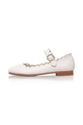 Mia Rosa Scalloped Mary Jane Flats - LumoraWhiteeMia Rosa Scalloped Mary Jane FlatsMIW5962775