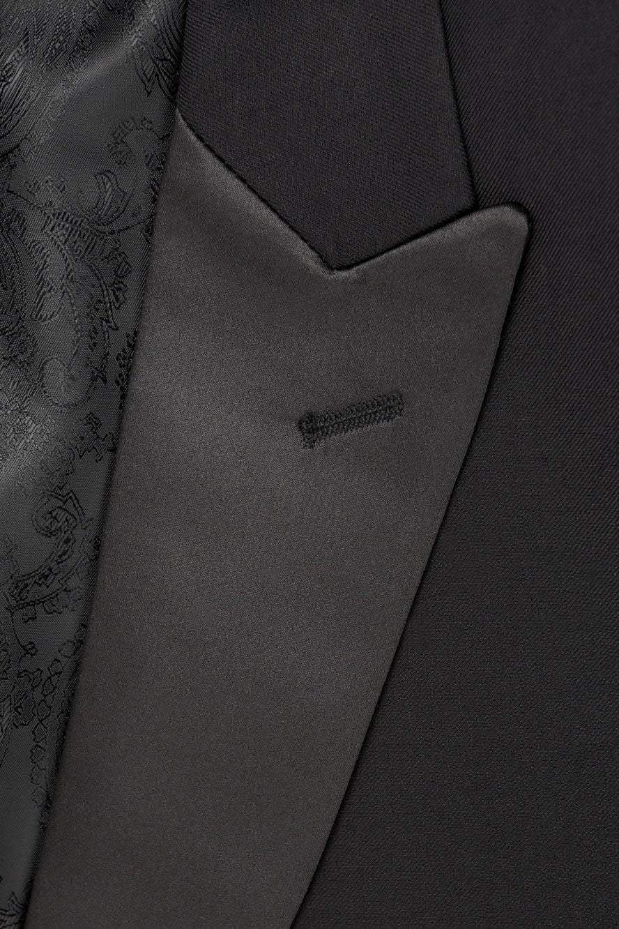 "Milan" Black Tuxedo Jacket Peak (Separates) - Lumora34Se"Milan" Black Tuxedo Jacket Peak (Separates)TUX-116682Black