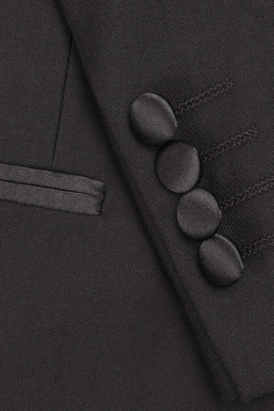"Milan" Black Tuxedo Jacket Peak (Separates) - Lumora34Se"Milan" Black Tuxedo Jacket Peak (Separates)TUX-116682Black