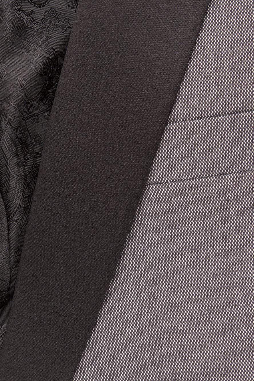 "Sebastian" Grey Pindot Tuxedo Jacket Shawl (Separates) - Lumora34Se"Sebastian" Grey Pindot Tuxedo Jacket Shawl (Separates)TUX-117033Grey Pindot